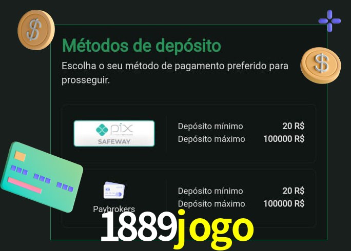 O cassino 1889jogo oferece uma grande variedade de métodos de pagamento